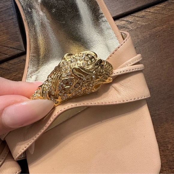 Authentic Gucci Dora Crystal tiger head kitten heels size 38.5 - Picture 5 of 12